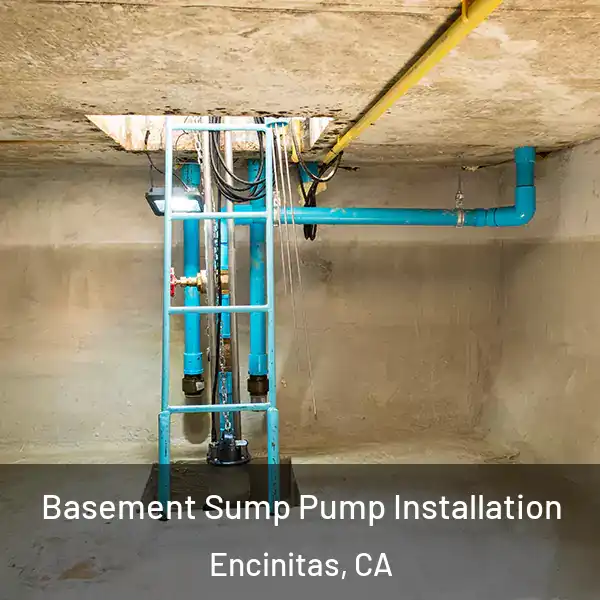  Basement Sump Pump Installation Encinitas, CA