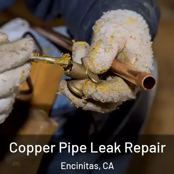  Copper Pipe Leak Repair Encinitas, CA